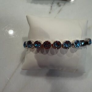 Elegant Blue Gemstone Bracelet